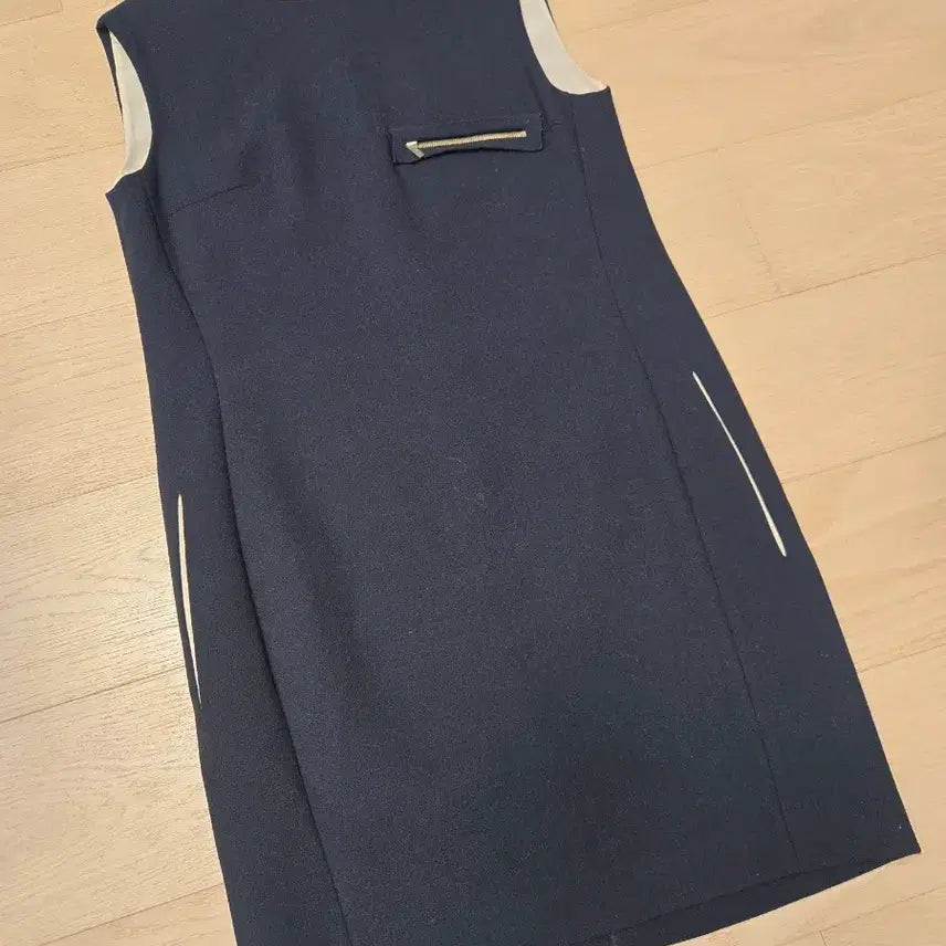 [BUNJANG] Time (System) Navy Sleeveless Dress / 한섬 타임 네이비 원피스