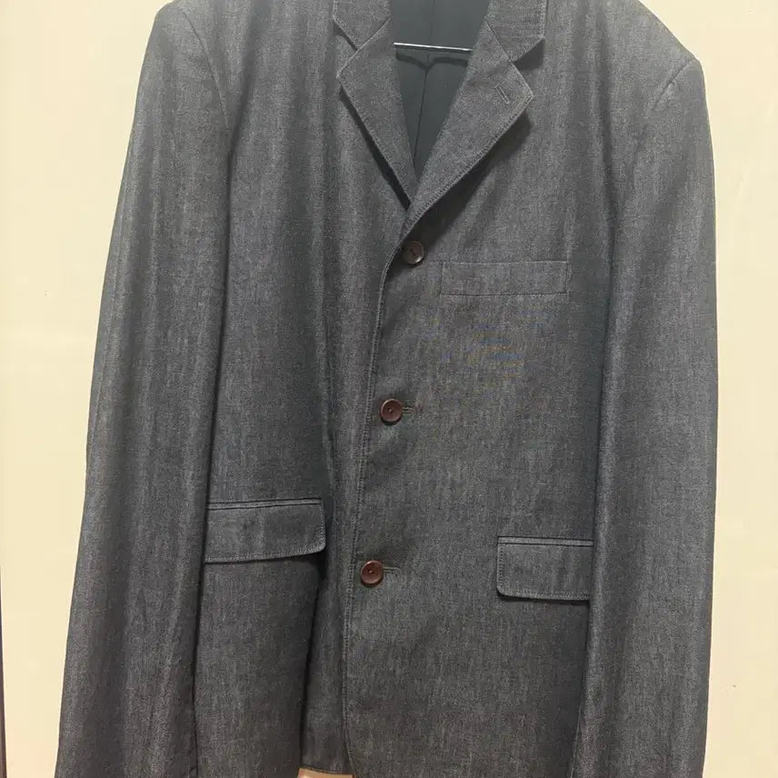 [BUNJANG] Lemaire Chambray Jacket Dark Grey Size 48 / [48]르메르 샴브레이 자켓