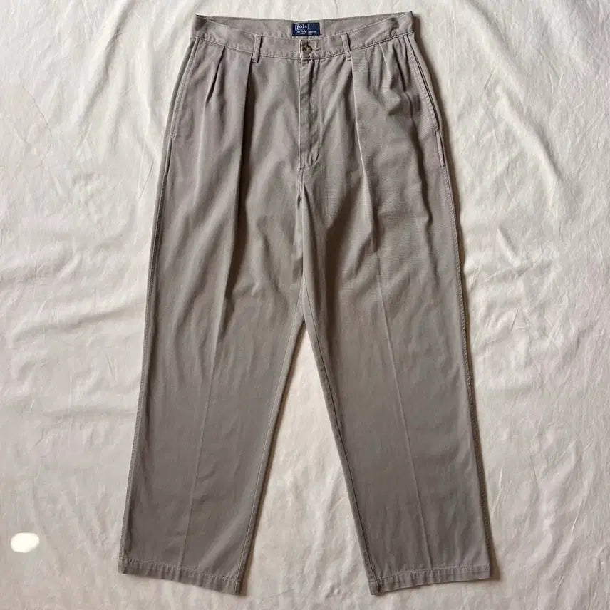 [BUNJANG] Polo Ralph Lauren 80s USA Two-Tuck Chino Pants Beige / [31] 80s USA 폴로 랄프로렌 베이지 투턱 치노 팬츠