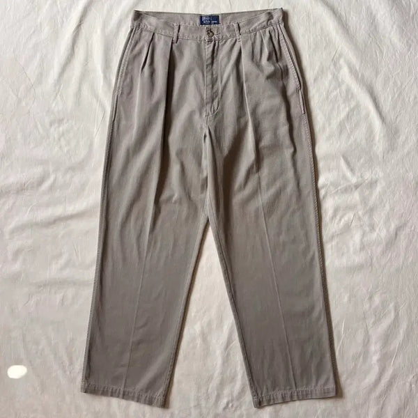 [BUNJANG] Polo Ralph Lauren 80s USA Two-Tuck Chino Pants Beige / [31] 80s USA 폴로 랄프로렌 베이지 투턱 치노 팬츠