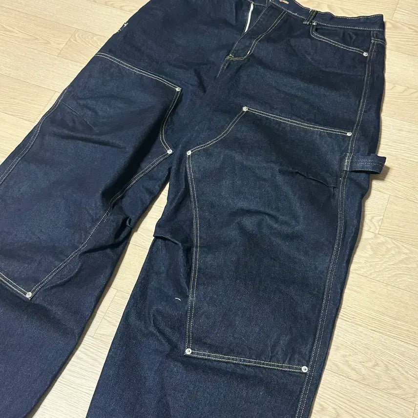 [BUNJANG] 9999Archive Double Knee Denim Pants Size 3 / 9999아카이브 DOUBLE KNEE DENIM 더블니 데님 3