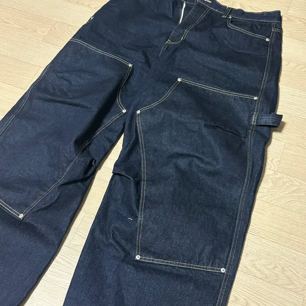 [BUNJANG] 9999Archive Double Knee Denim Pants Size 3 / 9999아카이브 DOUBLE KNEE DENIM 더블니 데님 3
