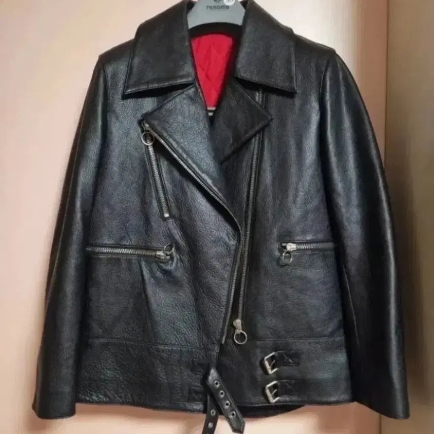 [BUNJANG] Black Leather Rider Jacket / 라이더 양가죽자켓 블랙