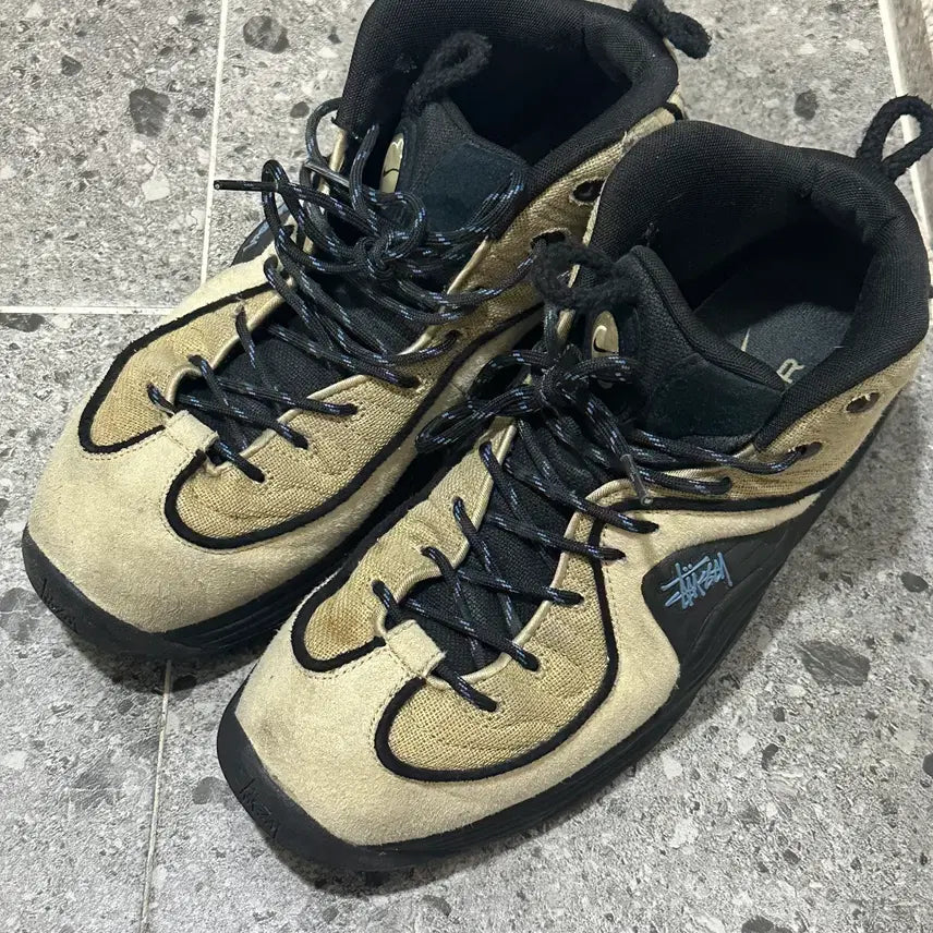 [BUNJANG] Nike x Stussy Air Penny 2 Rattan Limestones Men's US 11 / 나이키 스투시 에어페니 2 라탄 앤 라임스톤 290