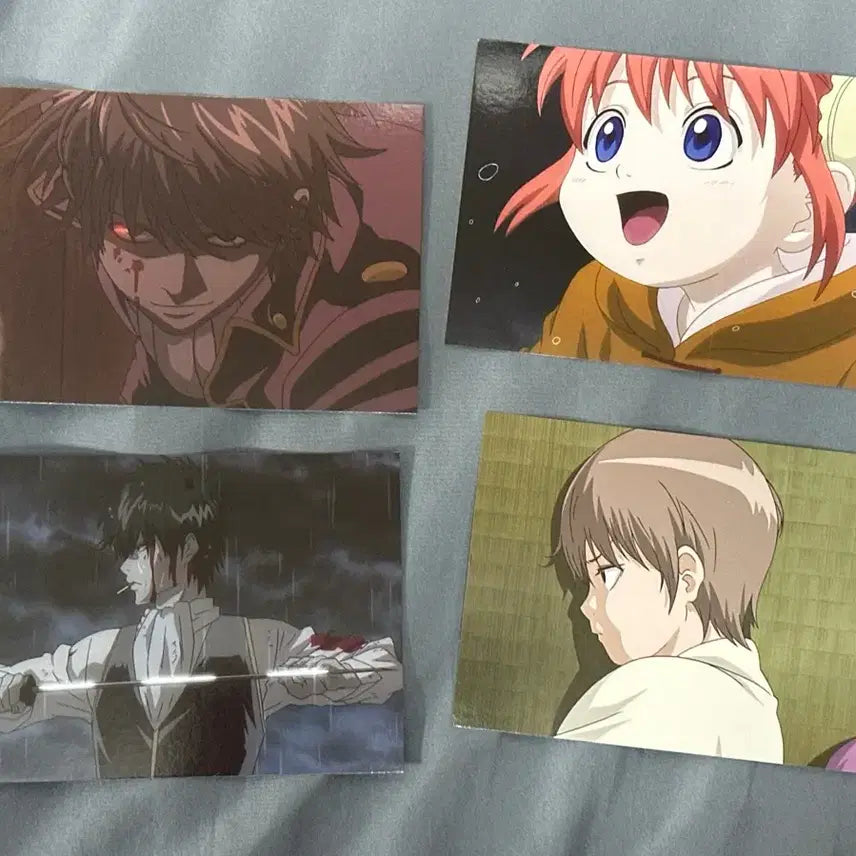 [BUNJANG] Gintama Hijikata Sougo Kagura Postcard Bundle Set (4 pcs) / 은혼 히지카타 소고 카구라 엽서 4매 일괄