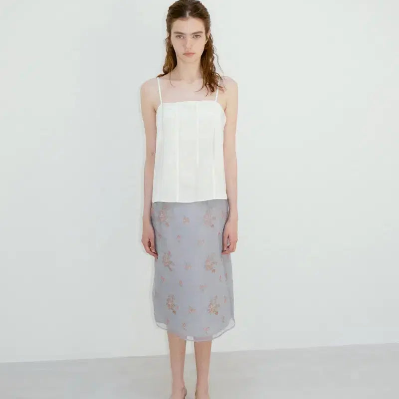 [BUNJANG] Ribbonbit Rosen Skirt - Gray (Size S) / Ribbonbit Rosen Skirt - Gray
