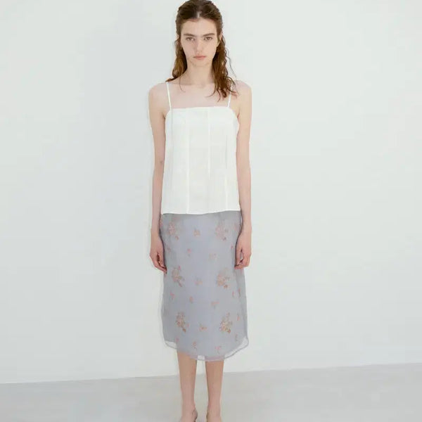 [BUNJANG] Ribbonbit Rosen Skirt - Gray (Size S) / Ribbonbit Rosen Skirt - Gray