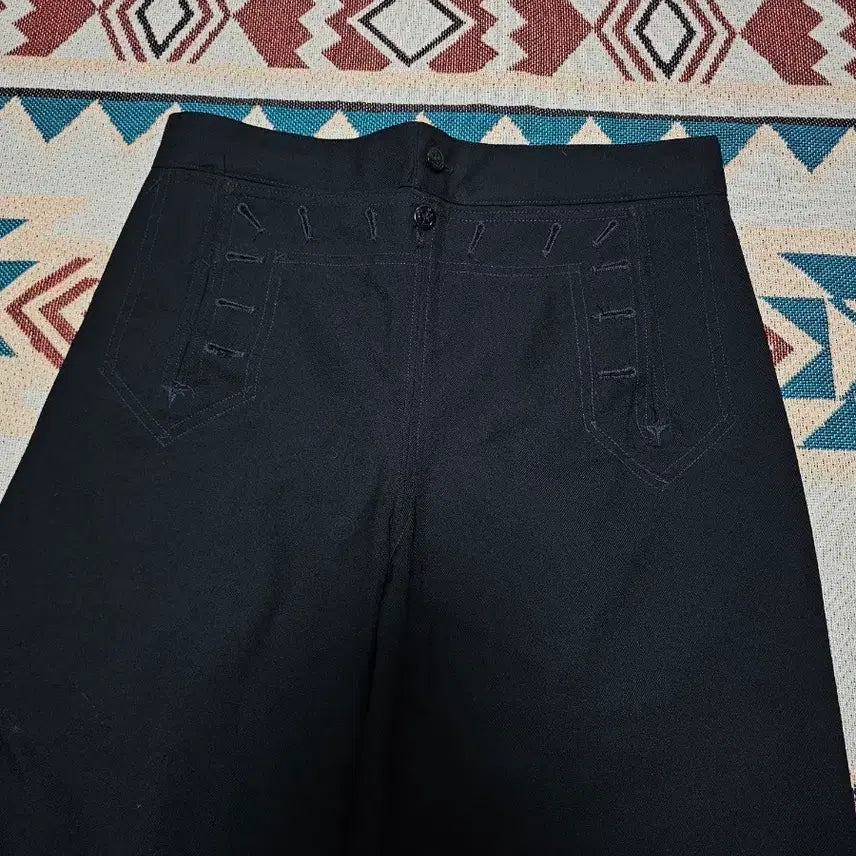 [BUNJANG] US Navy 13-Button Bell Bottom Sailor Pants Cotton / 미해군 13버튼 벨바텀 세일러팬츠