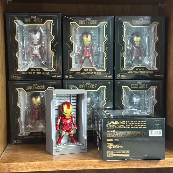 [BUNJANG] Kids Nation Iron Man Hall of Armor 7 Figure Bundle Set / ( 급처 / 희귀 ) 7종 일괄 아이언맨 키즈네이션 홀오브아머 피규어