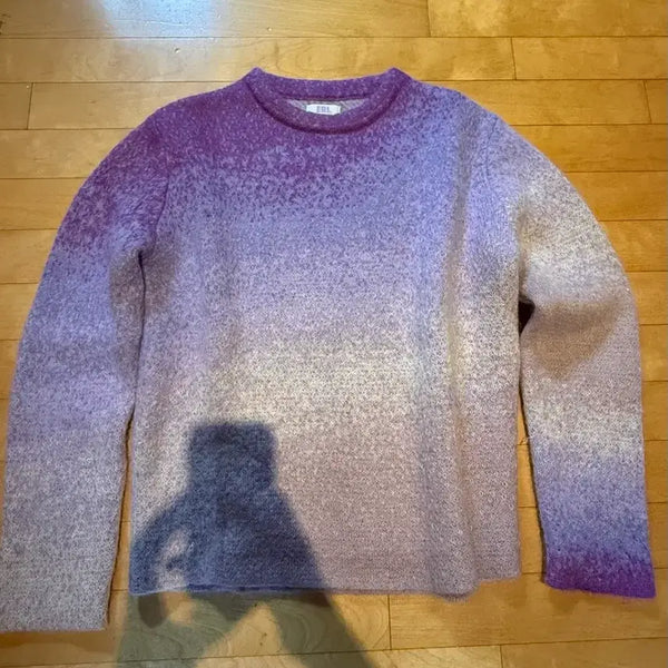 [BUNJANG] ERL Gradient Crewneck Sweater Purple / ERL 그라디언트 크루넥 스웨터 퍼플