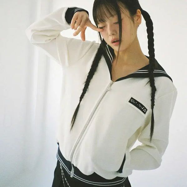 [BUNJANG] Clut Studio Sailor Zip-Up Jacket / 클럿스튜디오 세일러 집업 자켓 아이당