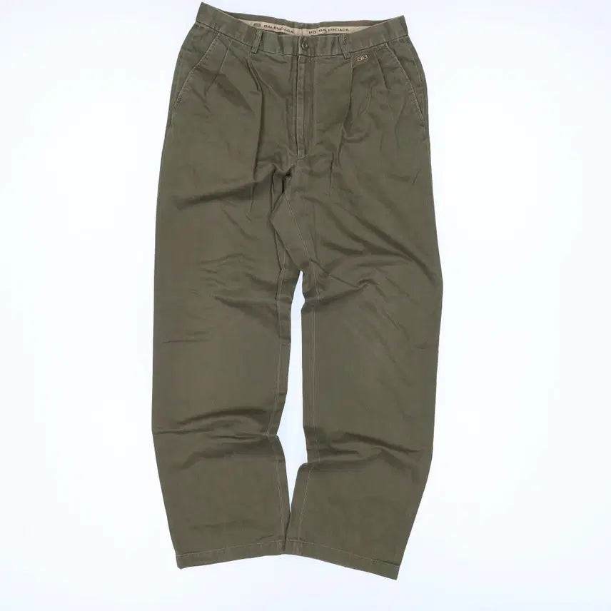 [BUNJANG] Balenciaga 84 Cotton Pintuck Wide Pants / 84 발렌시아가 코튼 핀턱 와이드 팬츠 0618J2