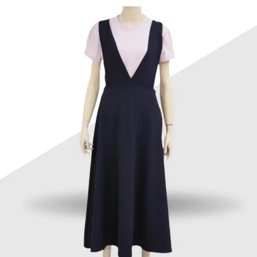[BUNJANG] Black Bustier Long Dress (M) / 블랙 뷔스티에 롱 원피스(M)