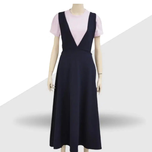 [BUNJANG] Black Bustier Long Dress (M) / 블랙 뷔스티에 롱 원피스(M)