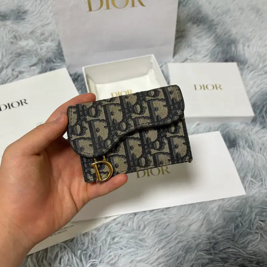 [BUNJANG] Dior Oblique Saddle Card Holder / [정품] 디올 오블리크 새들 카드지갑