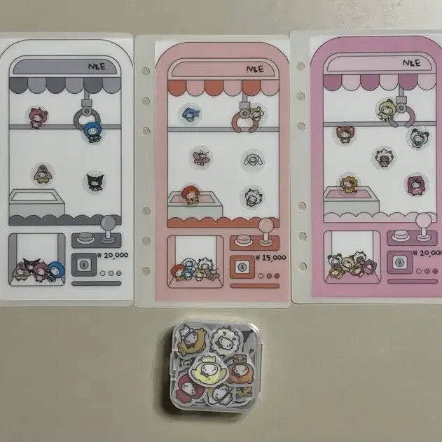 [BUNJANG] Newvely (Velcro Inserts) Cat Doll Machine A6 Sticker Inserts / 뉴블리 (벨크로속지) 캣인형뽑기 A6 떼붙속지 현금생활 현생