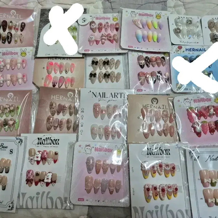 [BUNJANG] Handmade Embossed Nail Tips / 퀄리티 좋은 수제 엠보네일팁