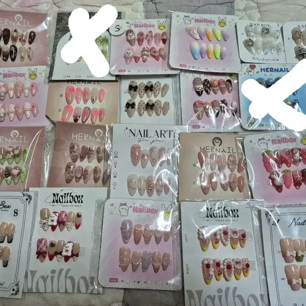 [BUNJANG] Handmade Embossed Nail Tips / 퀄리티 좋은 수제 엠보네일팁