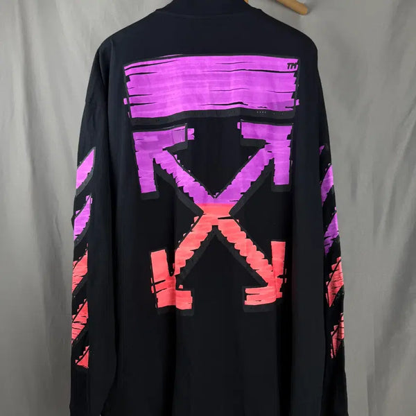 [BUNJANG] Off-White Marker Arrow Oversized Half-Zip Long Sleeve Sweatshirt XXL / XXL ) 오프화이트 마커 애로우 반집업 롱슬리브 맨투맨