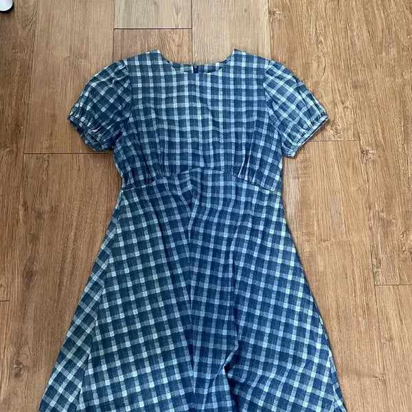 [BUNJANG] Seols Check Midi Dress / 씨올스 체크 원피스