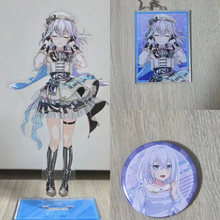 [BUNJANG] BanG Dream! Mashiro Ani-Art Acrylic Stand, Keychain, Can Badge / 뱅드림 마시로 애니메이트 애니아트 아크릴스탠드, 아크릴키링, 캔뱃지