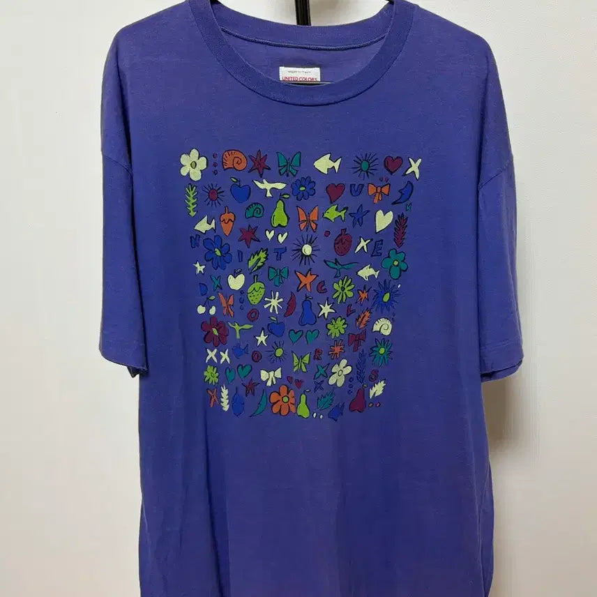 [BUNJANG] United Colors of Benetton Purple Short-Sleeve T-Shirt / 유나이티드 컬러즈 오브 베네통 반팔티 퍼플