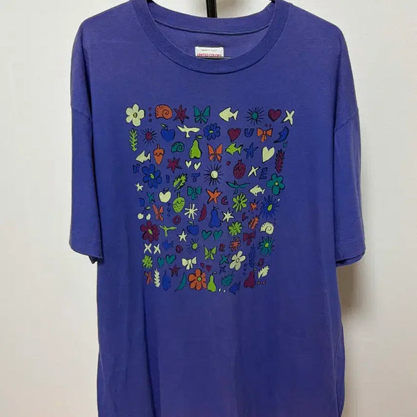 [BUNJANG] United Colors of Benetton Purple Short-Sleeve T-Shirt / 유나이티드 컬러즈 오브 베네통 반팔티 퍼플