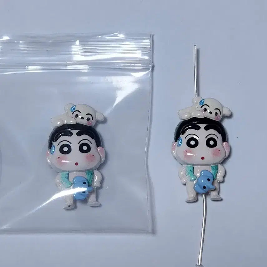 [BUNJANG] DIY Crayon Shin-chan Elephant Metal Beads / DIY 짱구 코끼리 메탈비즈
