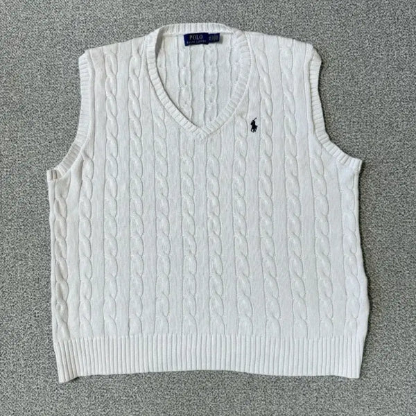 [BUNJANG] Polo Ralph Lauren Knit Vest XL / 폴로 랄프로렌 니트 조끼 XL