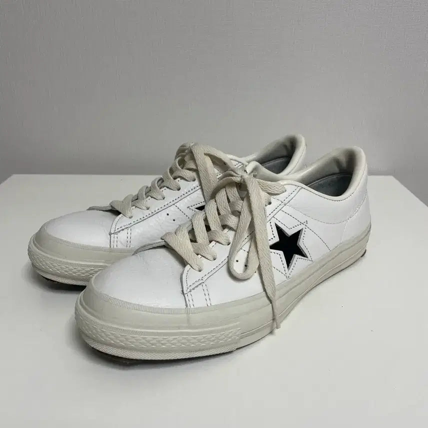 [BUNJANG] Converse One Star J Leather White / 컨버스 원스타 제이 레더 화이트 8.5