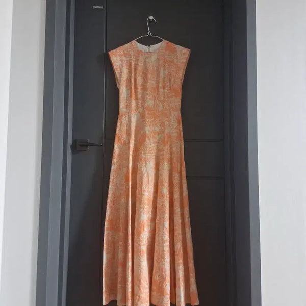 [BUNJANG] Lorenzo Serafini Patterned Dress / 이태리 명품 디로렌조 세라피니 패턴 200. 만원대  원피스.새상품