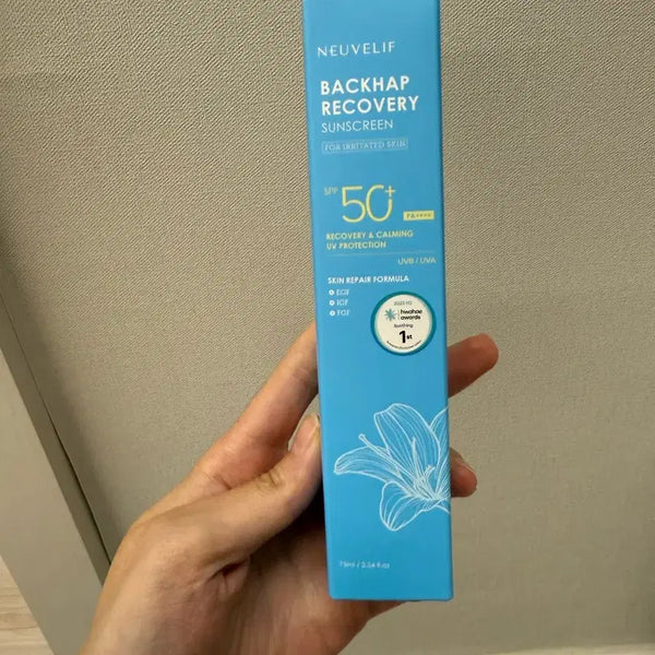 [BUNJANG] Newvelleaf Lily Recovery Sunscreen SPF 50 / 뉴벨리프 백합 리커버리 선스크린 SPF 50 새상품