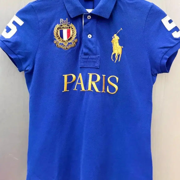 [BUNJANG] Polo Ralph Lauren Paris Big Pony T-Shirt Blue Custom Fit / 폴로 파리 빅포니 블루