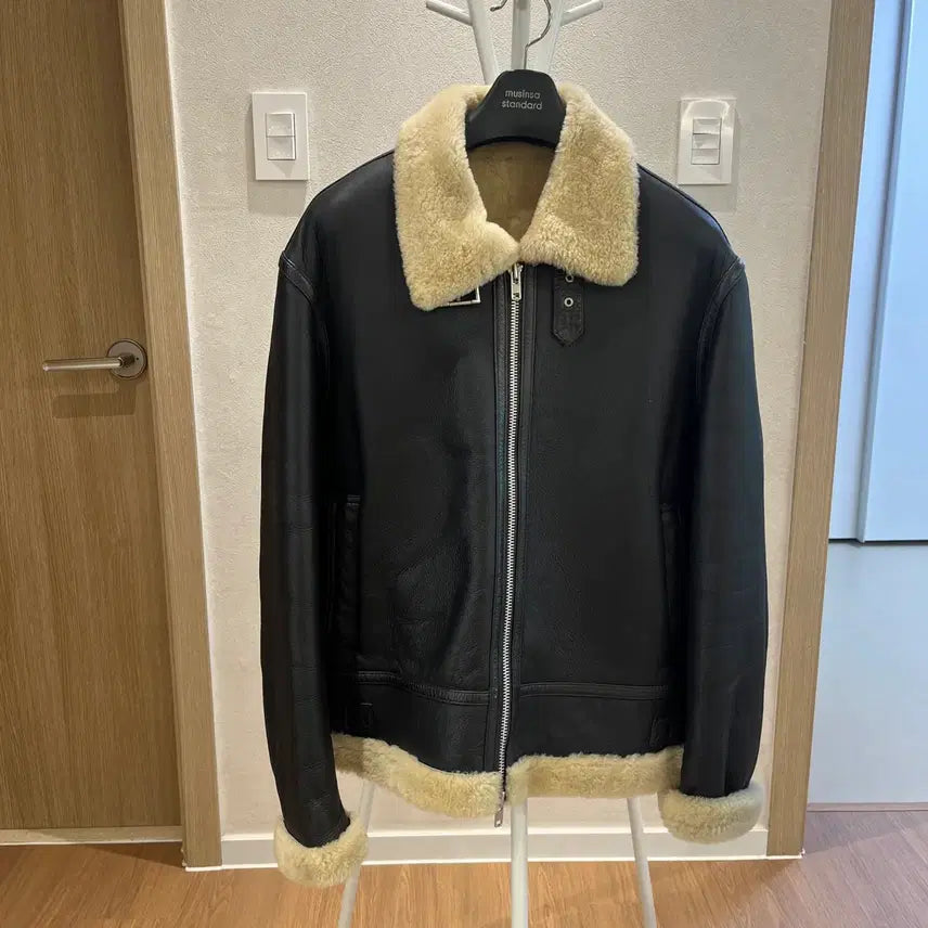 [BUNJANG] Dope Jason Oversized Real Mustang Jacket (Brown) / [도프제이슨] 오버사이즈 리얼 무스탕 (브라운)