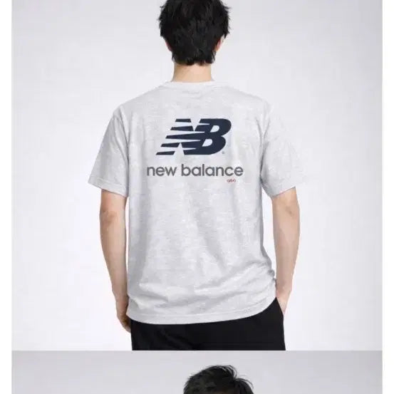 [BUNJANG] New Balance Unisex Short-Sleeve T-Shirt - Grey (Size 100) / (새상품)뉴발란스 남녀공용 반팔티 그레이 100