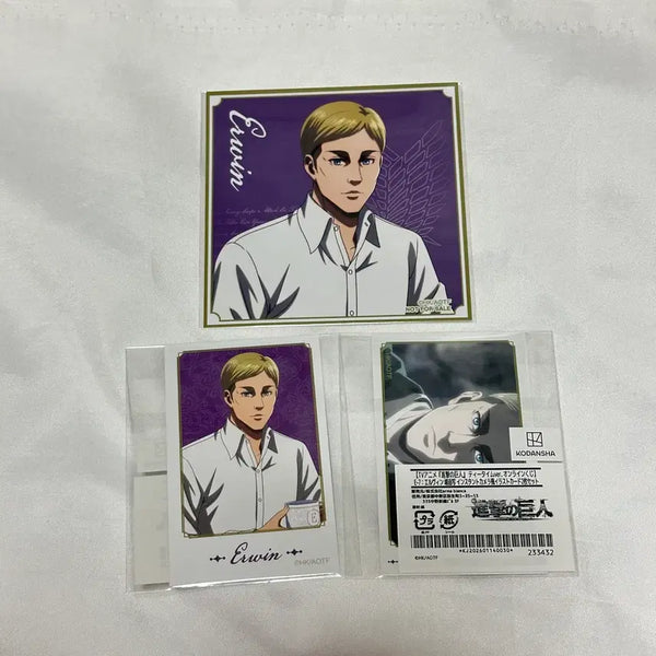 [BUNJANG] Attack on Titan Ervin Timtation Bundle Set Photocard / 진격의 거인 티타임 엘빈 포토카드 일괄 세트 (특전, 포카)