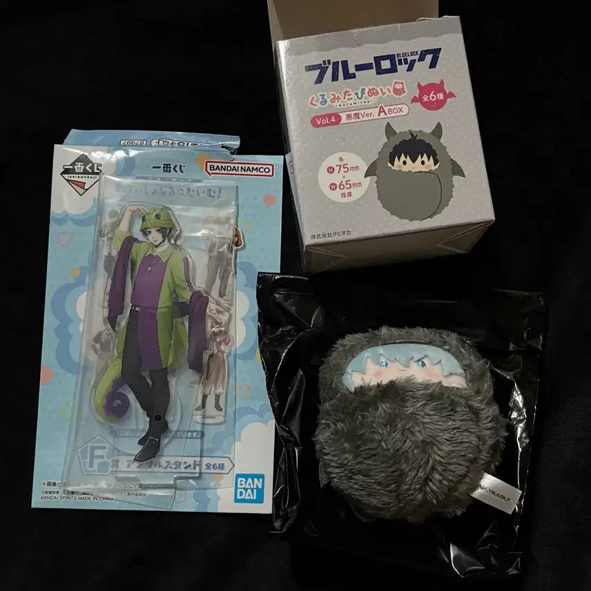 [BUNJANG] Blue Lock Ichiban Kuji F Prize Reo Acrylic Stand & Hiyori Devil Tappy Plush Bundle Set / 블루록 굿즈 일괄 급처ㅣ쿠지F상 레오 아크릴 스탠드,히요리 악마 타피누이