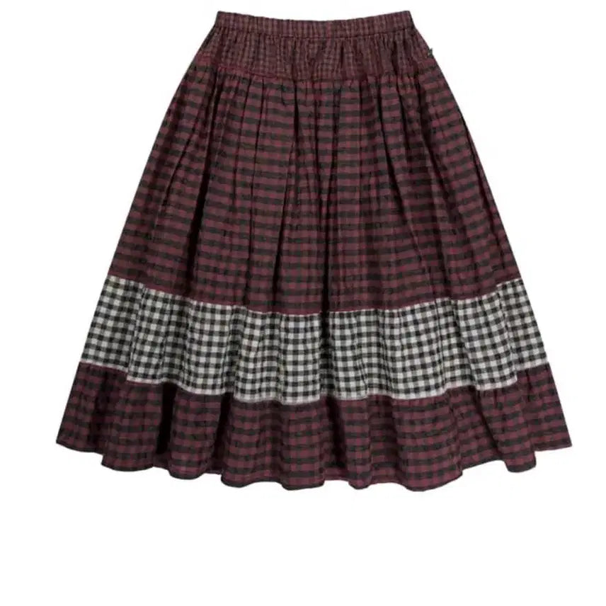 [BUNJANG] KOSEIO Mori Check Skirt Pink / 코이세이오 mori check skirt pink