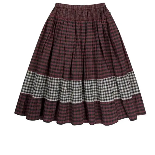 [BUNJANG] KOSEIO Mori Check Skirt Pink / 코이세이오 mori check skirt pink