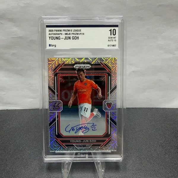 [BUNJANG] K League Prism Go Yeong-jun 25 Limited Autograph Card BRG 10/10 / K리그 프리즘 포항 고영준 25한정 모조 오토 BRG 10/10등급 카드