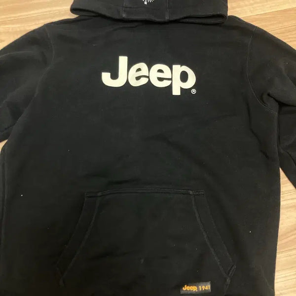 [BUNJANG] Jeep Hooded Sweatshirt - Black / Jeep 후드티 블랙(10월 초까지만 판매)