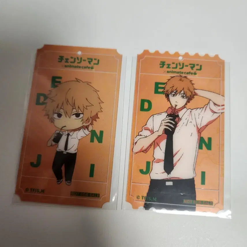 [BUNJANG] Chainsaw Man Animate Cafe Special Edition Denji Set (2 Types) / 체인소맨 애니메이트카페 특전 덴지 세트 2종