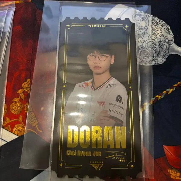 [BUNJANG] T1 Busan BECKEM Gold Ticket - Doran / 티원 부산 베캠 금박 티켓 - 도란