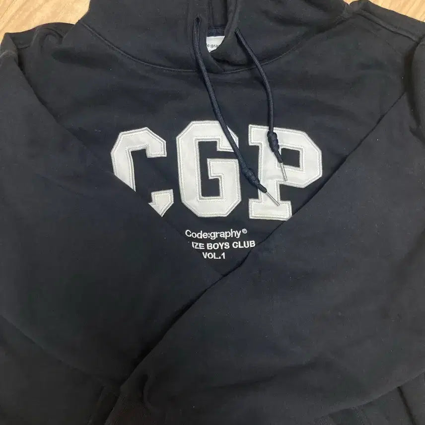 [BUNJANG] Code Graphy Size Boyz Club Hoodie Navy / 코드그라피 사이즈보이즈클럽 후드티 네이비(10월 초까지만 판매)