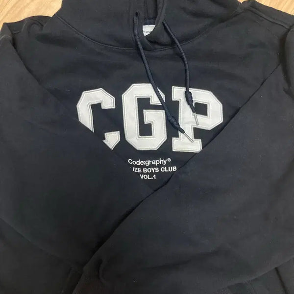 [BUNJANG] Code Graphy Size Boyz Club Hoodie Navy / 코드그라피 사이즈보이즈클럽 후드티 네이비(10월 초까지만 판매)