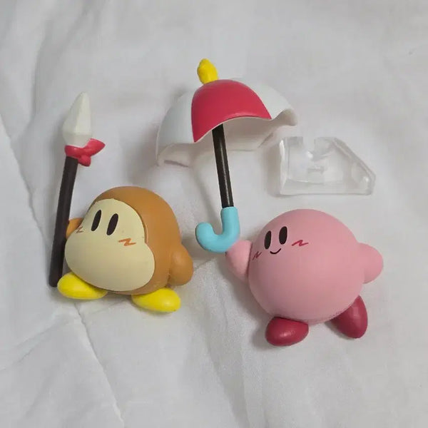 [BUNJANG] Kirby Friends 2 Gacha Umbrella Waddle Dee Figure Bundle Set / 별의 커비 푸푸푸 프렌즈2 가챠 우산 커비 웨이들 디 피규어 일괄