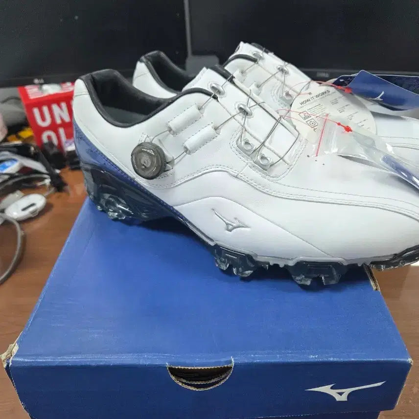 [BUNJANG] Mizuno Genem G3 Golf Shoes White 280mm (US11) / 미즈노 골프화 GENEM G3 화이트 280mm (US11)