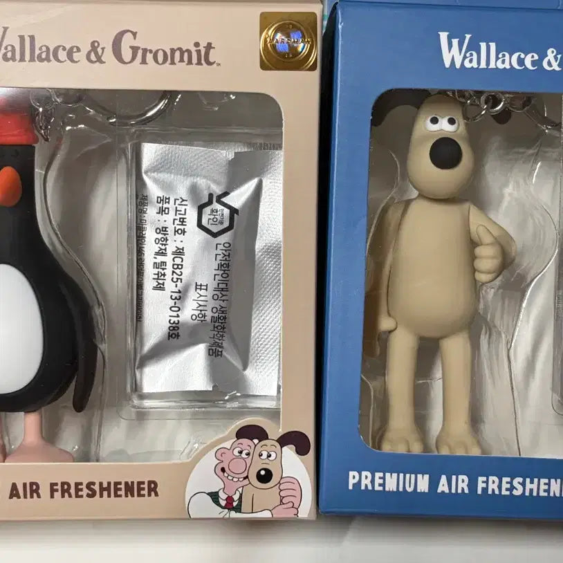 [BUNJANG] Wallace & Gromit Air Freshener Keychain Bundle / 월레스와 그로밋 방향제 키링