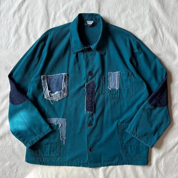 [BUNJANG] FESIONAL PLZEŇ 90s Custom Denim Work Jacket / [102-105] 90s 체코 플젠 OG 커스텀 워크 자켓