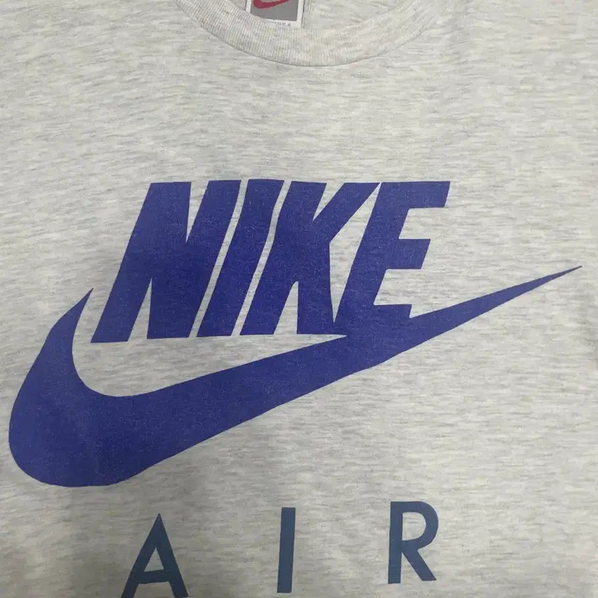 [BUNJANG] Nike 90s Vintage T-Shirt - Grey Navy Logo / 90s 나이키 올드나이키 반팔 M